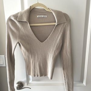 Abercrombie Collared Crop top